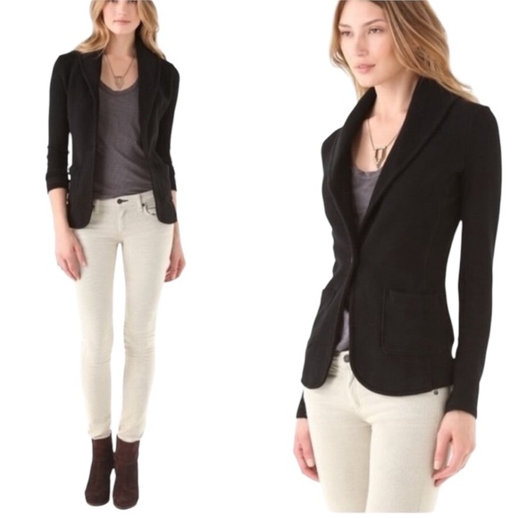 James Perse black knit blazer Size 3 - Picture 12 of 14